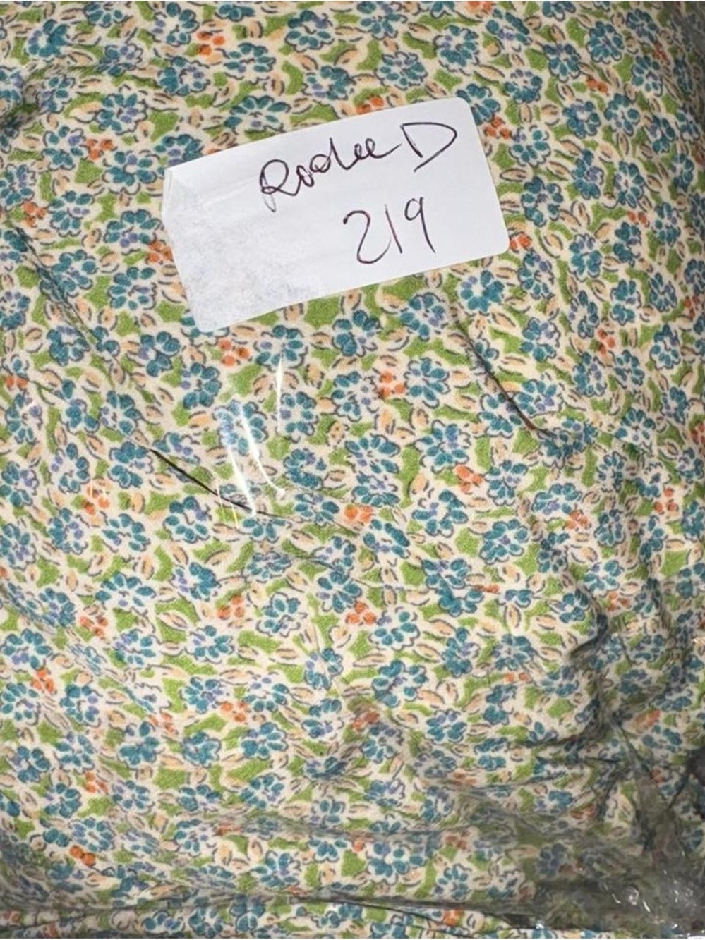 Roolee Sage Green Floral Tiered Button-Front Maxi Dress - Picture 8 of 8